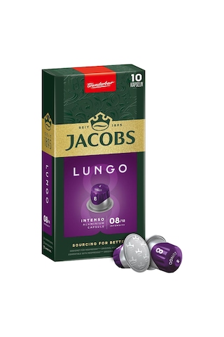 Jacobs Lungo 8 Intenso Nespresso Uyumlu Kapsül Kahve 10 Kapsül Kapsül Kahve