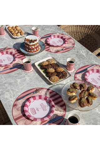 Pinky Kağıt Amerikan Servis 39 Cm 12'li Paket Beyaz