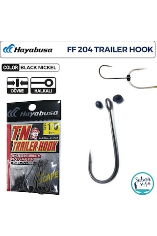 Hayabusa Ff 204 T.n Trailer Delikli Tekli İğne Teflon Siyah 1/0 6 Adet