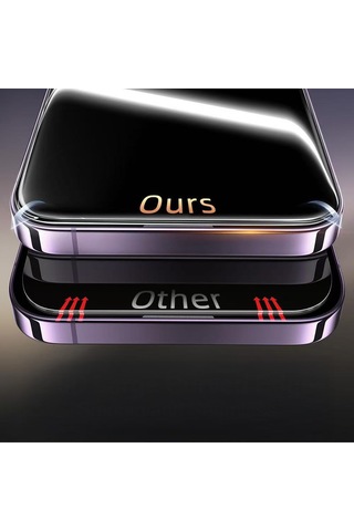 İphone 15 Pro Max Uyumlu Uygulama Aparatlı 2.5d Oliv Hd Temperli Cam Ekran Koruyucu - Beyaz - T41014