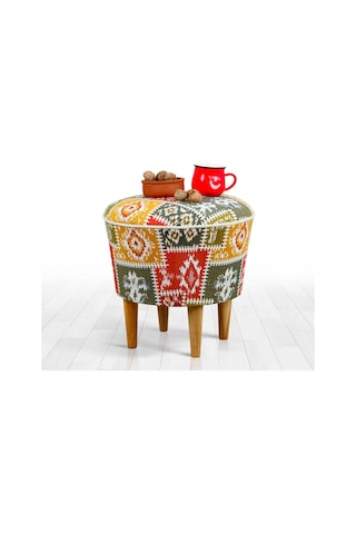 Lorencehome Rug Puf - Beyaz