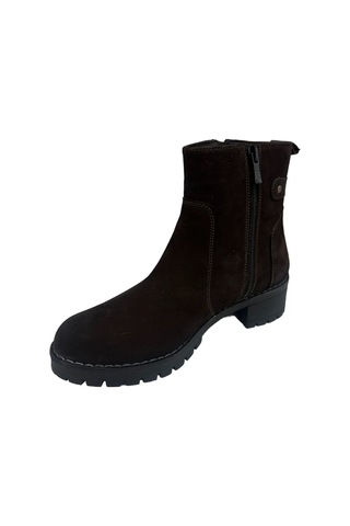 Castle Black Yldz-4663-2 Hakiki Deri Kadın Bot Kahverengi