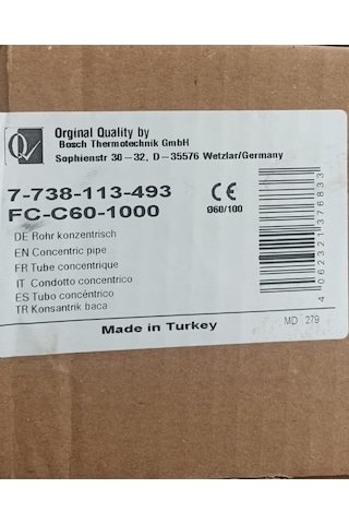 BOSCH BUDERUS BACA UZATMASI YOĞUŞMALI 50CM
