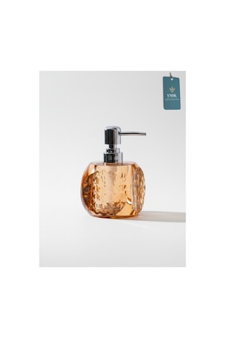 Chacha Home Luxury Glamour Opulans Geometrik Kristal Tasarım Akrilik Sıvı El Sabunu Şişesi, Banyo Aksesuarı Bal