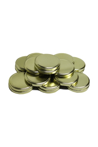 Twıst-of 20 Li 82 MM Gold Altın Sarısı Cam Kavanoz Kapağı 20Adet