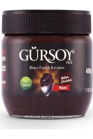 Gürsoy Bitter Çikolatalı Fındık Kreması 400 G