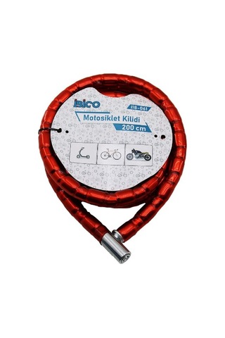 Scooter Motosiklet Kırmızı Motor Bisiklet Kilidi 22 Mm Koruma Dış Mekan Ulaşım