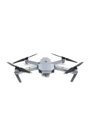 DJI Mavic Pro Platinum için Gümüş Karbon Grafik Su Geçirmez Pvc C