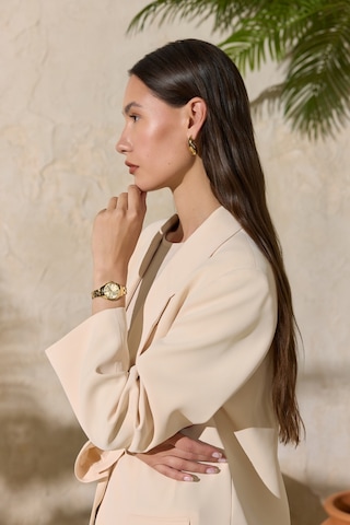 Pembe/gold Accg1410 Oyster Kol Saati 28mm Pembe/gold Altın