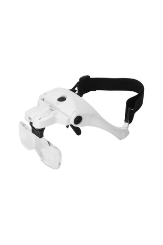 Kafa Montaj Gözlük Büyüteç Usb Şarj Büyüteç 2 Led Işıkları İle Takı El Sanatları İzle Hobi 5 Lensler 1.0x 1.5x 2.0x 2.5x 3.5x Yakın Çalışma İçin