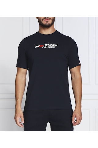 Tommy Jeans Tommy Hilfiger Erkek Sıfır Yaka T-shirt SIYAH