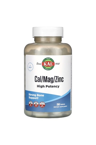 Kal Calcium Magnesium Zinc Çinko High Potency Strong Bone Health