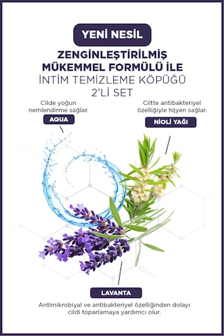 Icon Intım Genıtal Bölge Temizleme Köpüğü 2'li Set