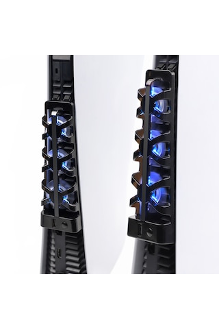 Ps5 Fat Kasa Soğutucu Led Işıklı Sessiz Fan Soğutucu Usb3.0 Radyatör Isı E