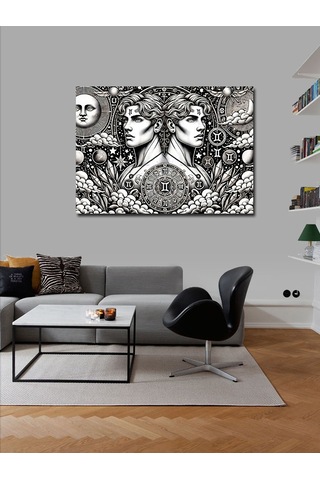 Kanvas Tablo Mitolojik İkizler Ve Astroloji