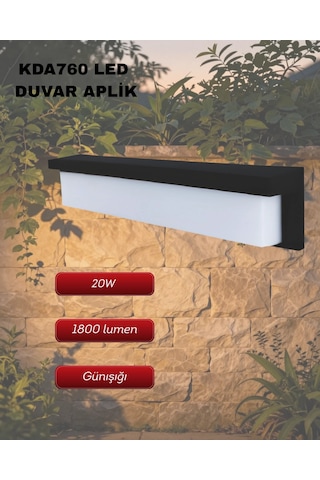 K2 Kda760 Led Duvar Aplik 20w 3000k Gün Işığı