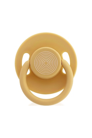 Wee Baby Cool Yuvarlak Uçlu Emzik No:1 Hardal 0-6 Ay