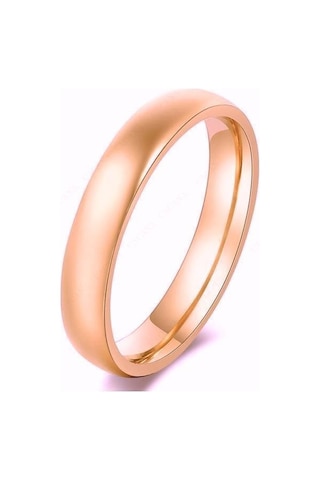 Sefa Gold 6mm Rose Düz Bombe Klasik Alyans 001