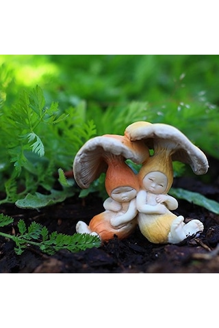 Minyatür Peri Bahçesi Ve Teraryum Uyuyan Shroom Bebekler Diğer