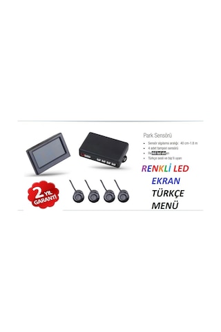 Autoware Lcd Ekranlı Sesli Ve Bipli Park Sensörü