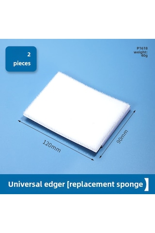 Yunboo El Tipi Lateks Boya Kenar Düzeltici - Köşe Ve Kenar İçin Floklu Sünger Fırça, 2 Adet Değiştirme Süngeri İle Verimli Renk Ayrımı