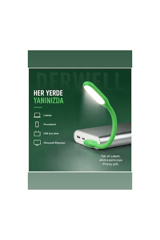 Esnek Usb Led Lamba Powerbank Laptop Ve Pc İçin Taşınabilir Gece Lambası Ve Kitap Okuma Işığı