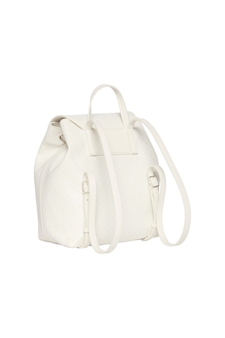 Calvin Klein Emblem Aop Flap Sırt Çantası-14818 Krem