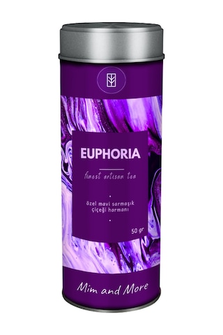 Mim and More Euphoria Tea Ahududulu Mavi Sarmaşık Çiçeği Harmanı 50 G