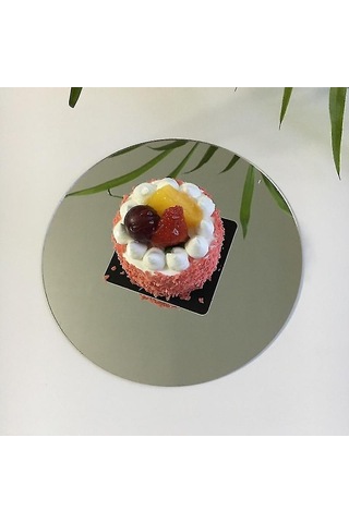 Altın Kalp Yapıştırıcı Akrilik Dekoratif Lens Levha Duvar Aynası Çıkartması Diğer