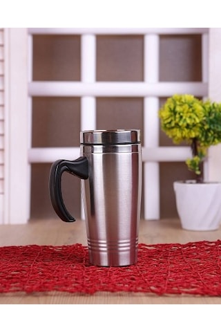 Sızdırmaz Kapaklı Çay Kahve Kupası Isı Koruyucu Termos Bardak Çok Renkli