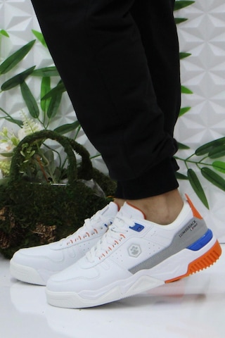 Lumberjack Bavıara Beyaz Turuncu Rahat Ürün Sneaker Erkek Ayakkabı 001