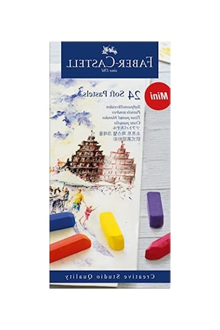 Mini Toz Pastel Boya Seti, 24 Renk, Yüksek Pigmentli 103 Ivory