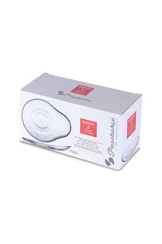 Paşabahçe 54741 6'lı Badem Çay Tabağı Şeffaf