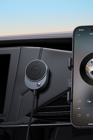 Exenar - Siyah - Aux Bluetooth Dönüştürücü Araç İçi Kablosuz Aux Bağlantı Cihazı Mikrofonlu