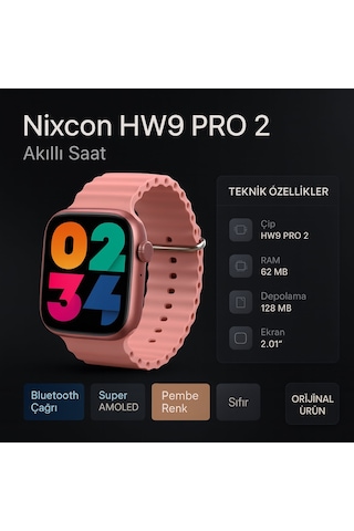 Nixcon HW9 Pro 2 Akıllı Saat ( Distribütör Garantili )