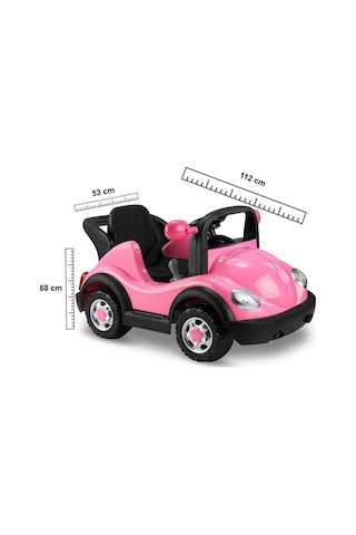 Akülü Araba Volkswagen Pembe