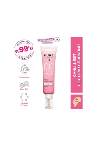 Pure Beauty CC Cream 01 Ivory SPF50 30 ML