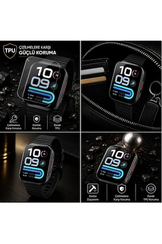 Xiaomi Redmi Watch 6 Lite İle Uyumlu Ekran Koruyucu Tpu, Tam Kaplayan Akıllı Saat Koruması 2 Adet