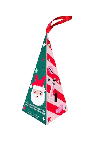Inuwet Noel Baba Figürlü Hediye Kutusu Dudak Parlatıcısı 0