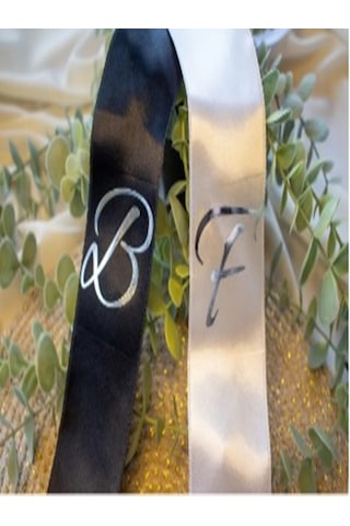 Gelin Damat Isimli Tören Takı Kurdelesi 2 Adet B-35