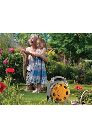 Hozelock 2382H 20 m Hortumlu Kapalı Hortum Toplama Sarma Makara Seti