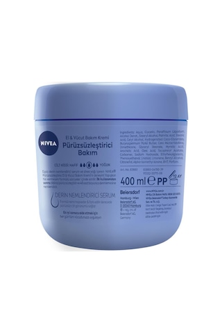 Nivea Pürüzsüzleştirici El & Vücut Bakım Kremi 400 ML