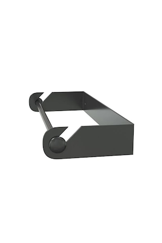 Gediz Metal Paslanmaz Siyah Havlu Kağıtlık Düzenleyici Ergonomik Tasarım Peçetelik Siyah