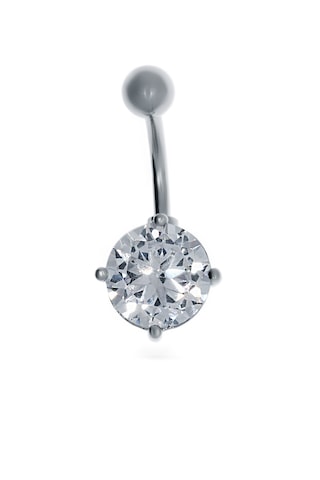 Kadın Tek Taş Model Çelik Piercing