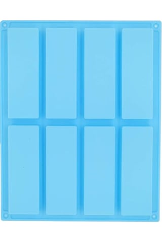 8 Izgara Dikdörtgen Silikon El Yapımı Sabun Kalıbı Diy Aromaterapi Kalıbı Purple Diğer