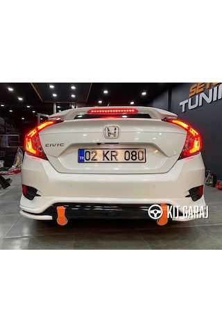 Kit Garaj Honda Civic Fc5 Turbo Arka Tampon Ek Arka Ek 2016-2021 Boyasız