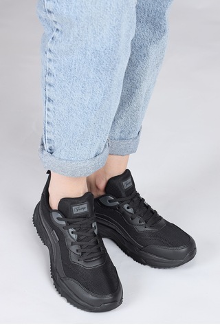 Jump 28066 Siyah Kadın Sneaker Günlük Spor Ayakkabı