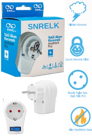 Snrelk- Akım-şok-çocuk Korumalı Priz