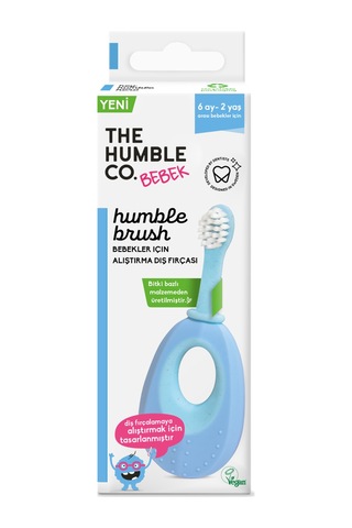 The Humble Co. Brush Baby Alıştırma Diş Fırçası - Mavi