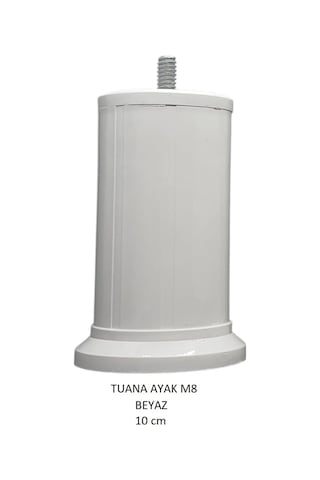 Tuana Ayak 10 cm M8 Cıvatalı Beyaz
